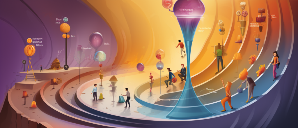 Was sind die 5 Phasen des Marketing-Trichters