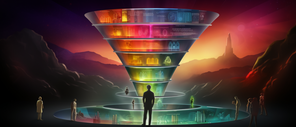 Was sind die 5 Phasen des Marketing-Trichters